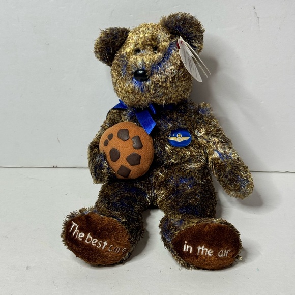 Ty Beanie Babies CHOCOLATE CHIP the Bear (Midwest Airlines Exclusive) - Picture 1 of 9